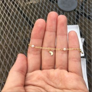 Gold filled moon and stars bracelet